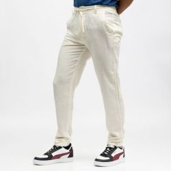 Pantalon lin mélangé cordon julien Homme PANAME BROTHERS