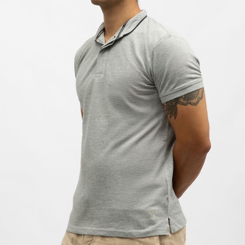 Polo col mao coton avec boutons Homme TORRENTE
