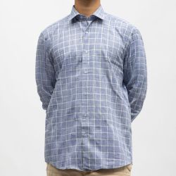 Chemise carreaux bleu roi 09 bill0891reg Homme BILL TORNADE