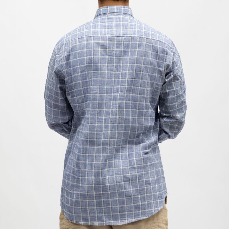 Chemise carreaux bleu roi 09 bill0891reg Homme BILL TORNADE