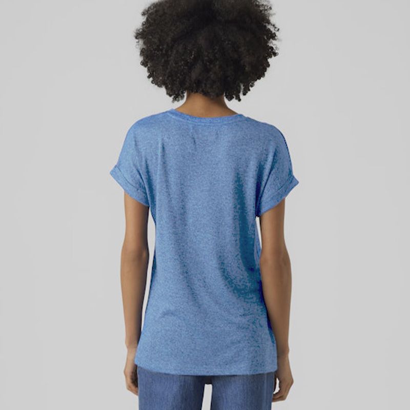 Tee shirt col rond maille fine brianna Femme VERO MODA