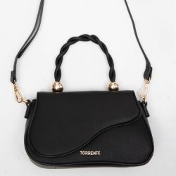 Pochette rabat noir tos-p26030 Femme TORRENTE