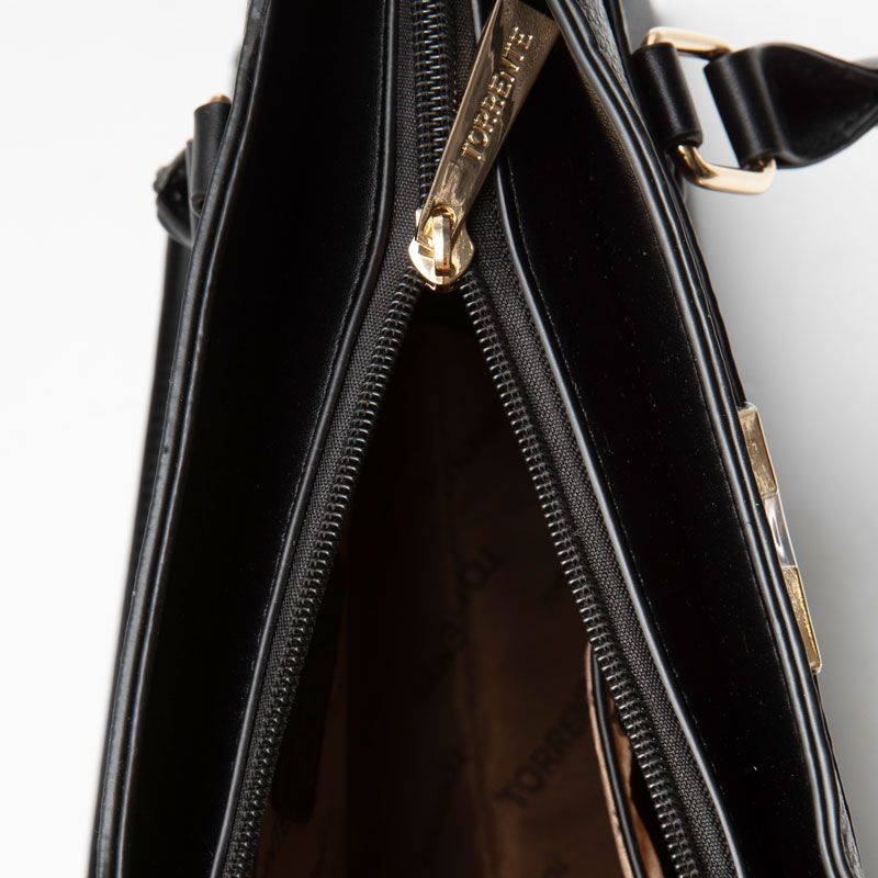Grand sac trapeze noir tos-p25017 Femme TORRENTE