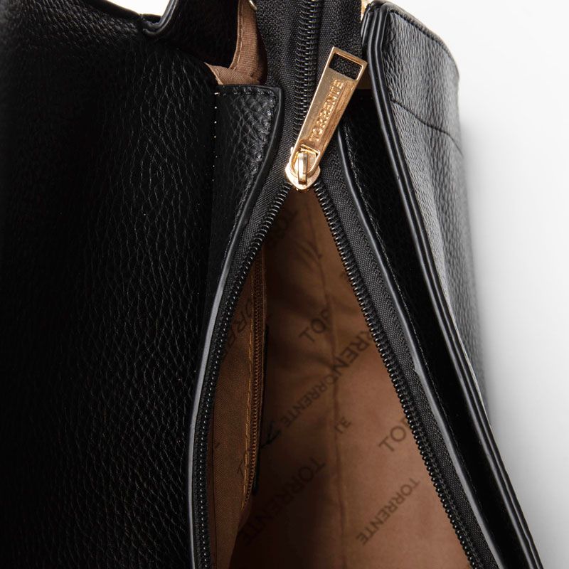 Sac a main porte feuille noir tos-a24057 Femme TORRENTE
