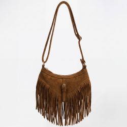 Sac porte epaule a frange noir tos-p26074 Femme TORRENTE