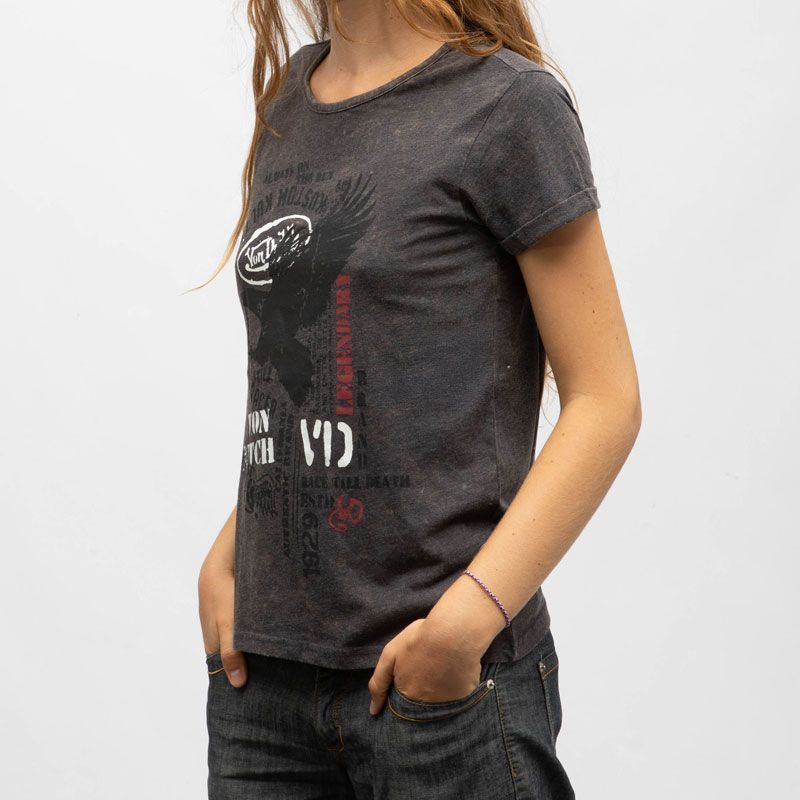 Tee shirt col rond mc vd/2/tr/sten/an Femme VON DUTCH