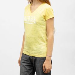 Tee shirt col v mc vd/2/tv/cla/su Femme VON DUTCH
