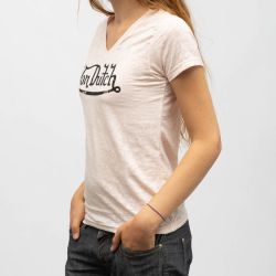 Tee shirt col v mc vd/2/tv/cla/su Femme VON DUTCH