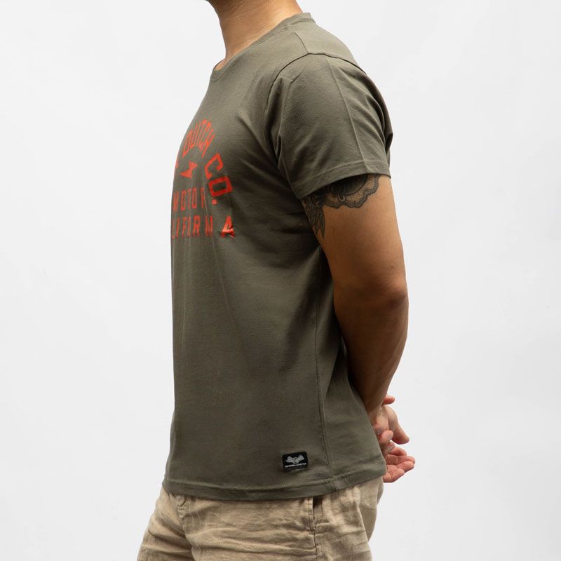 Tee shirt mc stretch avec logo vd/1/tr/aki/nr Homme VON DUTCH