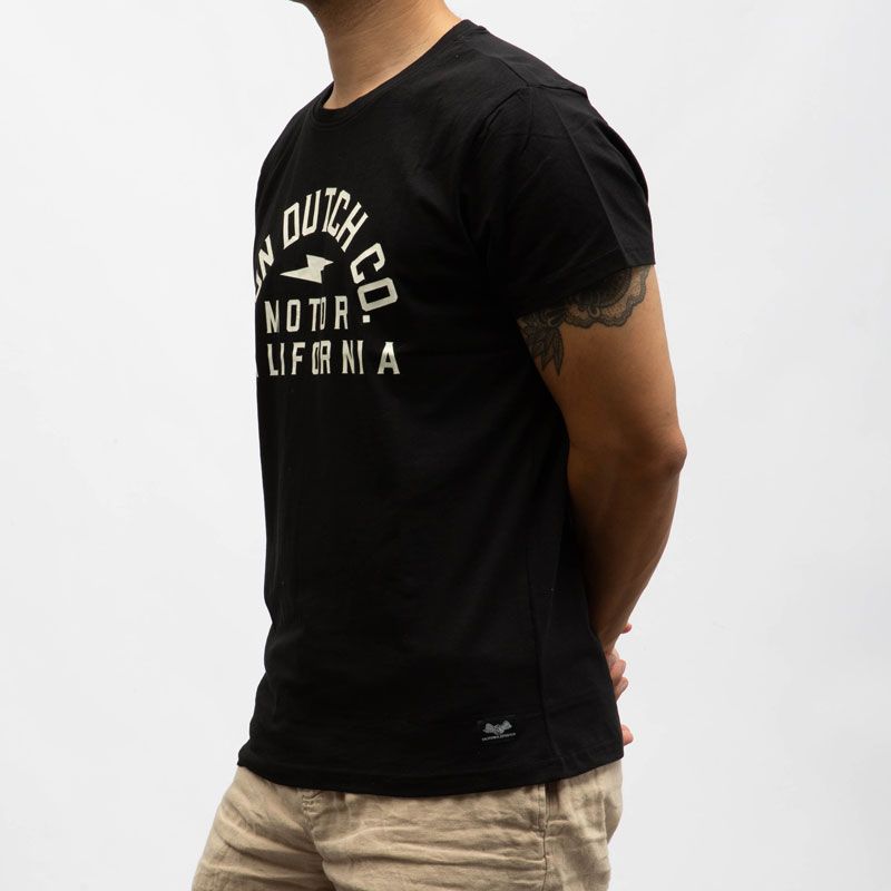 Tee shirt mc stretch avec logo vd/1/tr/aki/nr Homme VON DUTCH
