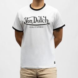 Tee shirt mc strecth col v vd/p/1/tr/blast/wb Homme VON DUTCH