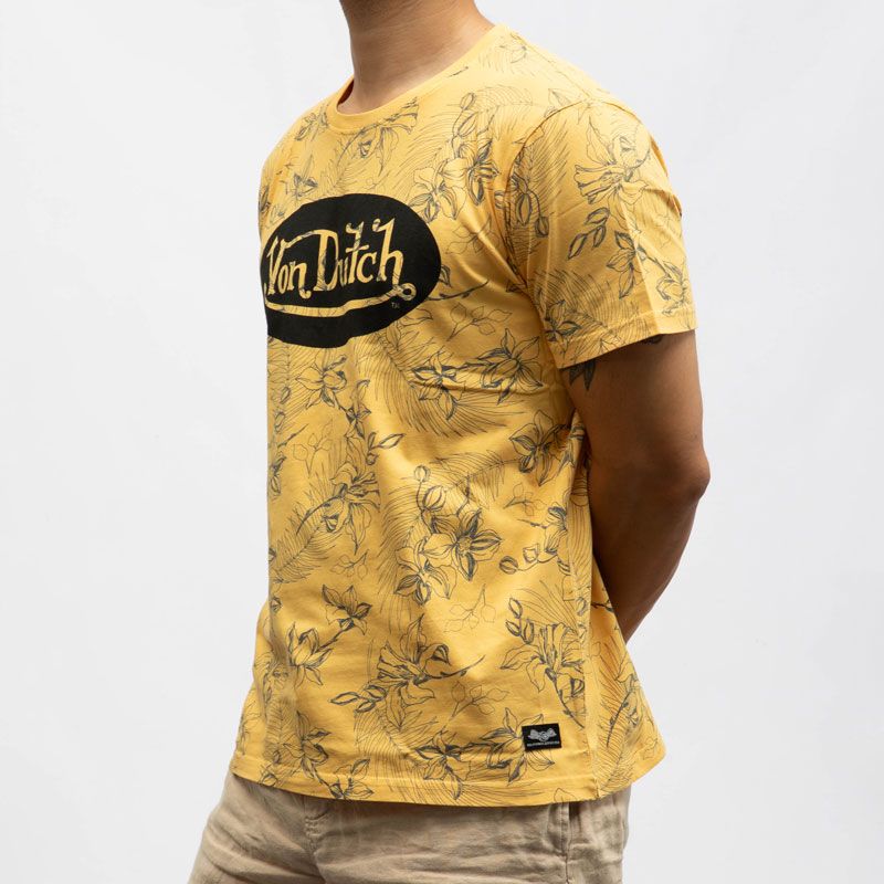 Tee shirt mc imprime hawai vd/p/1/tr/front/hh Homme VON DUTCH