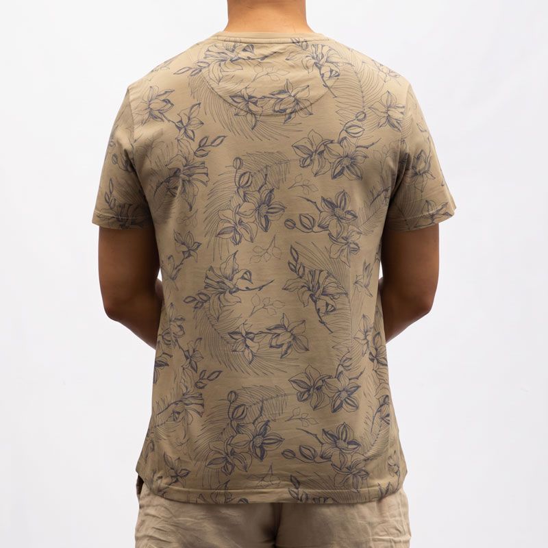 Tee shirt mc imprime hawai vd/p/1/tr/front/hh Homme VON DUTCH
