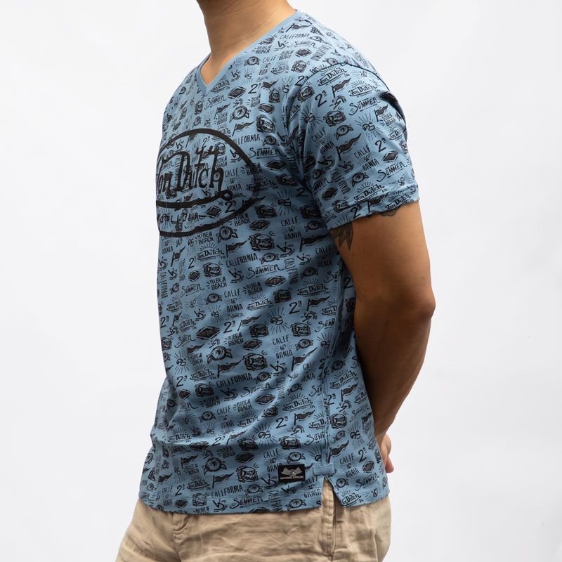Tee shirt mc imprime vd/p/1/tv/tyron/aj Homme VON DUTCH