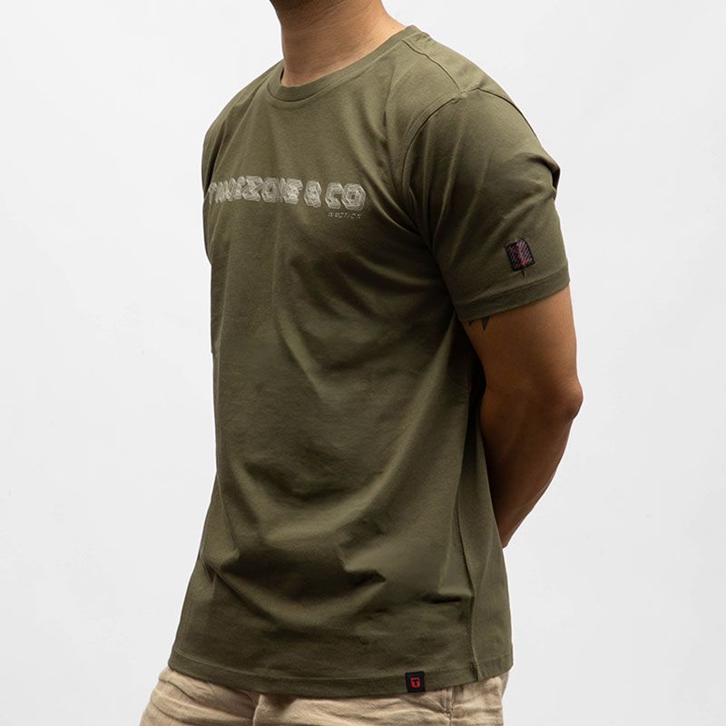 Tee shirt 4112 army olive 22-10283-10-6111 Homme TIMEZONE