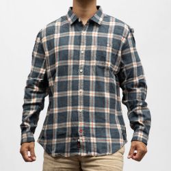 Chemise ml 6410 camel check 23-10152-00-1125 Homme TIMEZONE