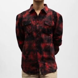Chemise ml 5051 red black check 23-10136-00-1127 Homme TIMEZONE