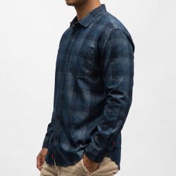 Chemise ml 30027 blue multicolor check 23-10151-00-1200 Homme TIMEZONE