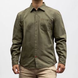 Chemise ml 4044 olive grey 23-10151-00-1199 Homme TIMEZONE