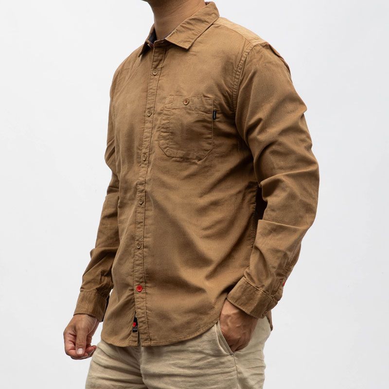 Chemise ml 6053 otter brown 23-10151-00-1200 Homme TIMEZONE