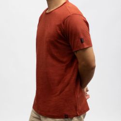 Tee shirt 5180 light tomato red 22-10272-40-6233 Homme TIMEZONE