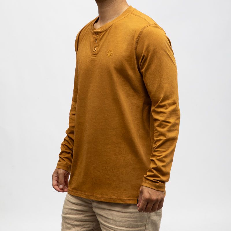 Tee shirt ml 6100 golden brown 22-10271-00-6233 Homme TIMEZONE