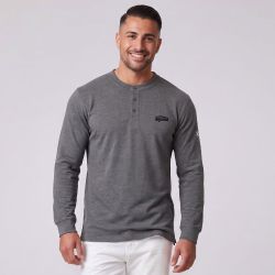 POLO HOMME MANCHE LONGUE COL MAO FREDRICK KAPORAL