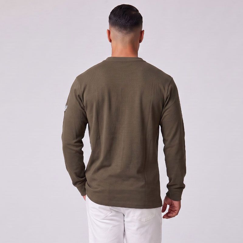 POLO HOMME MANCHE LONGUE COL MAO FREDRICK KAPORAL