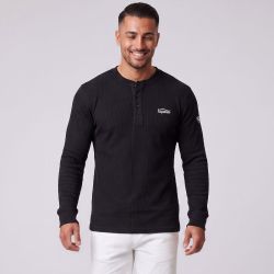 POLO HOMME MANCHE LONGUE COL MAO FREDRICK KAPORAL