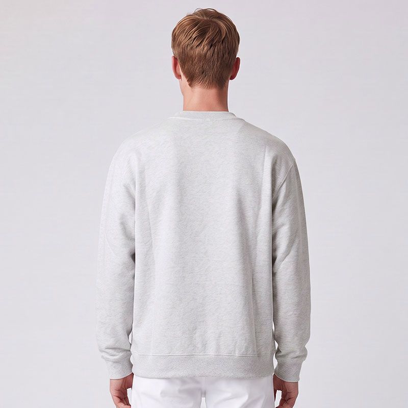Sweat coton col rond sans capuche avec logo et pochette de rangement Homme JACQUEMUS
