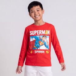 Tee shirt ml superman blanc hy10340 Enfant SUPERMAN