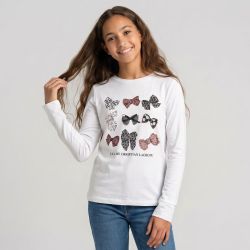 Haut manche longue noir/rose/blanc cl272 4-14 ans Enfant CXL BY CHRISTIAN LACROIX
