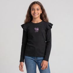 Haut manche longue beige/ noir/ rose p12 4-14 ans Enfant CXL BY CHRISTIAN LACROIX