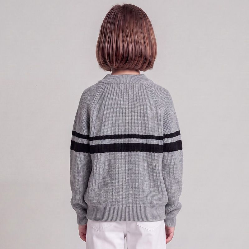Pull gris/bleu/marron cb008 4-12 ans Enfant CXL BY CHRISTIAN LACROIX