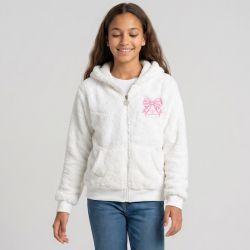 Veste polaire blanc/rose/marron cl279 4-14ans Enfant CXL BY CHRISTIAN LACROIX