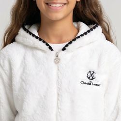 Veste polaire blanc/rose/marron cl277 4-14 ans Enfant CXL BY CHRISTIAN LACROIX