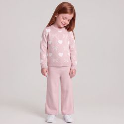 Ensemble maille rose/beige/gris kb005 1-5 ans Enfant CXL BY CHRISTIAN LACROIX