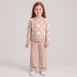 Ensemble maille rose/beige/gris kb005 1-5 ans Enfant CXL BY CHRISTIAN LACROIX