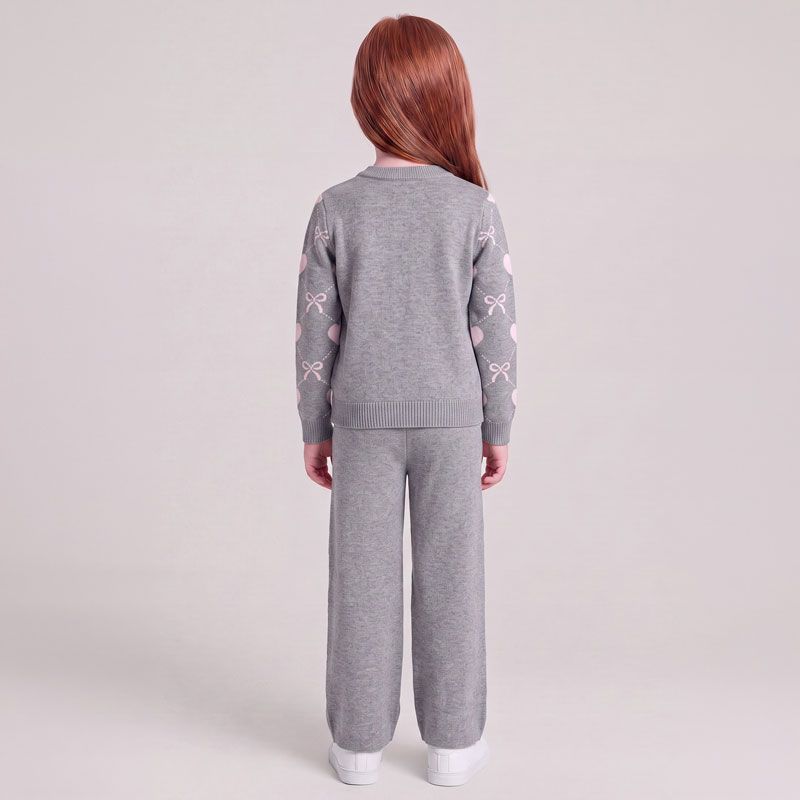 Ensemble maille rose/beige/gris kb005 1-5 ans Enfant CXL BY CHRISTIAN LACROIX