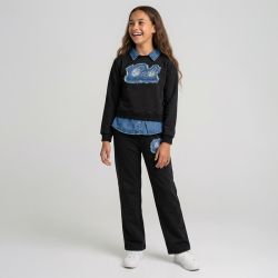 Ensemble denim noir/beige cl263 4-14 ans Enfant CXL BY CHRISTIAN LACROIX