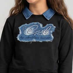 Ensemble denim noir/beige cl263 4-14 ans Enfant CXL BY CHRISTIAN LACROIX