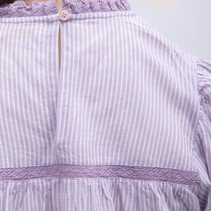 Blouse verte/ecru birtin b102521c0a Femme LA PETITE ETOILE