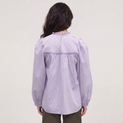 Blouse verte/ecru birtin b102521c0a Femme LA PETITE ETOILE