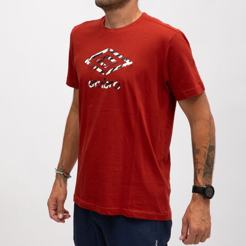 Tee shirt rouge ocre umr1tr95786260/0/43 Homme UMBRO