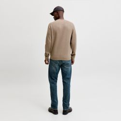Pull jwhmilano greige 12284507 4573 Homme JACK & JONES