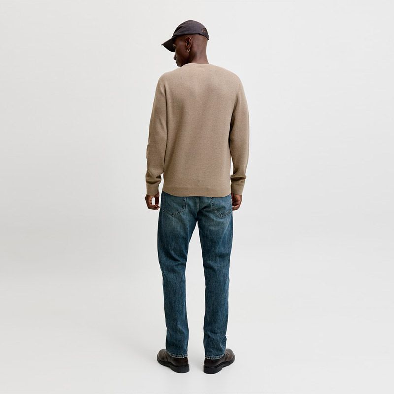 Pull jwhmilano greige 12284507 4573 Homme JACK & JONES