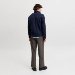 Pull jwhmilano stitch stone gray 12284509 4573 Homme JACK & JONES