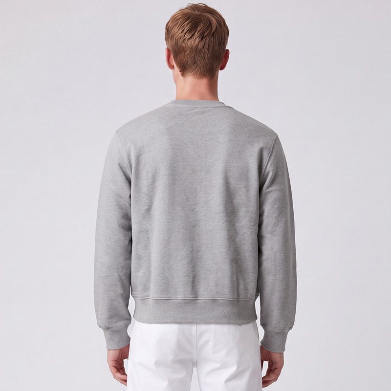 Sweat à col rond coton vert logo brodé Homme LEVI'S