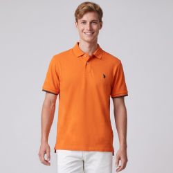 Polo coton violet 61051000 Homme US POLO