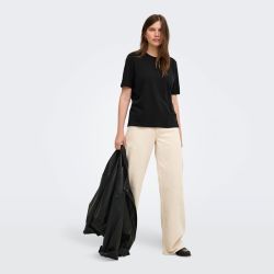 T-shirt onlhappy black 15378843 4601 Femme ONLY